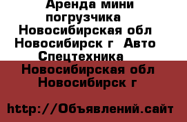 Аренда мини погрузчика. - Новосибирская обл., Новосибирск г. Авто » Спецтехника   . Новосибирская обл.,Новосибирск г.